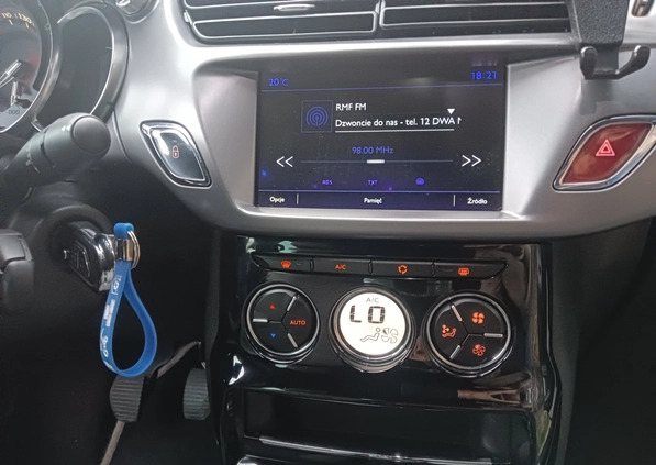 Citroen DS3 cena 30900 przebieg: 106000, rok produkcji 2016 z Krośniewice małe 172